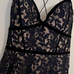 NICHOLAS Navy Lace  dress